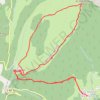 Rocher du Baconnet par le pas du facteur (Vercors) GPS track, route, trail