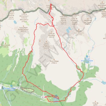 La cime Guilie GPS track, route, trail
