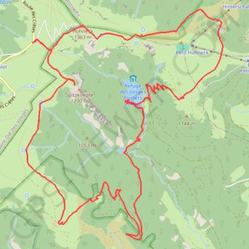 Autour du Hohneck GPS track, route, trail