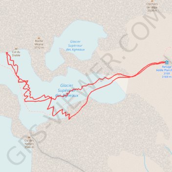 Tour de la Meije : Col du Diable GPS track, route, trail