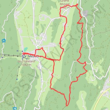 Balade à Méaudre GPS track, route, trail