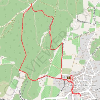 Cabrières - Mur de la Peste GPS track, route, trail
