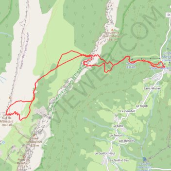 Lances de Malissard, versant E par l'Aulp du Seuil GPS track, route, trail