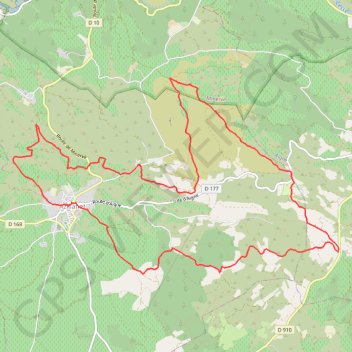 AZILLANET, les Mourels- 16,2km- 500m (07 11 21 Raymond) GPS track, route, trail