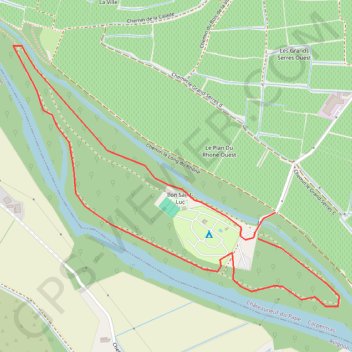 Islon Saint Luc - Châteauneuf du Pape GPS track, route, trail