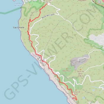 Cassis - les falaises Soubeyranes GPS track, route, trail