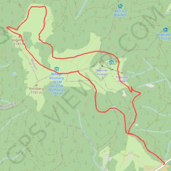 Promenade massif du Rossberg GPS track, route, trail