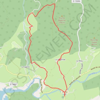 La Lauze GPS track, route, trail