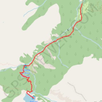 Encantats (Pyrénées Catalanes) Du Pont de Resec au refuge de Restanca GPS track, route, trail