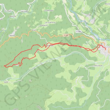 Randonnee desaignes GPS track, route, trail