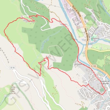 Sentier de Gralhon GPS track, route, trail