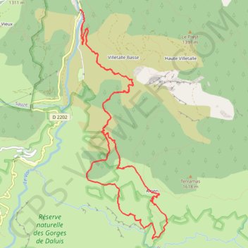 Circuit d'Amen GPS track, route, trail