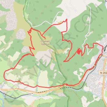 Le Chalvet / Moriez / Col des Robines, depuis Saint André les Alpes GPS track, route, trail
