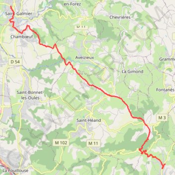 Saint-Galmier sorbiers GPS track, route, trail