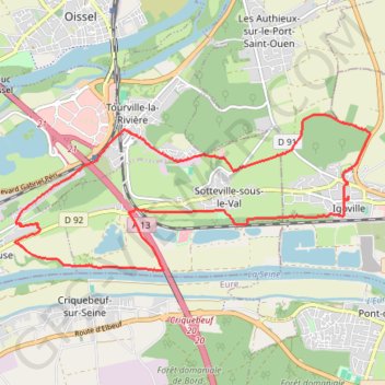 Rando Roncherolles GPS track, route, trail