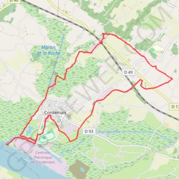 Marais de la Roche GPS track, route, trail