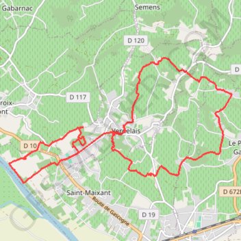 Rando verdelais GPS track, route, trail