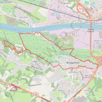 Bouguenais - La Roche Ballue GPS track, route, trail