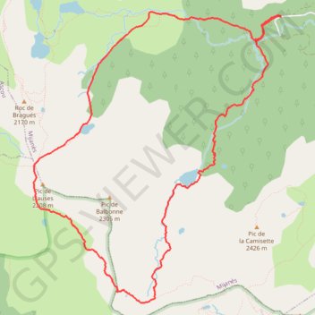 Étang de Balbonne et étang de l'Estagnet GPS track, route, trail
