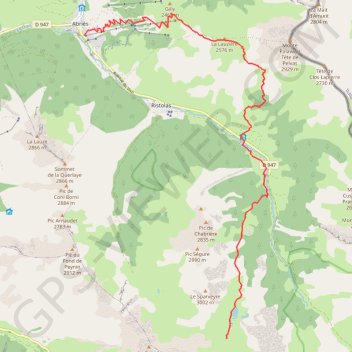 Queyras - Abries - la Blanche GPS track, route, trail