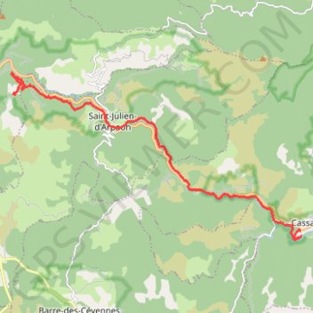 Cevennes ane 1 - 2021 GPS track, route, trail