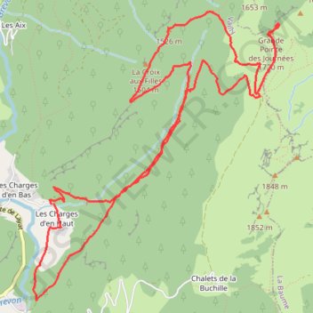 Grande Pointe des Journées GPS track, route, trail