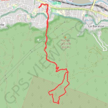 La Vigie par Galvaudan et eaux vives GPS track, route, trail