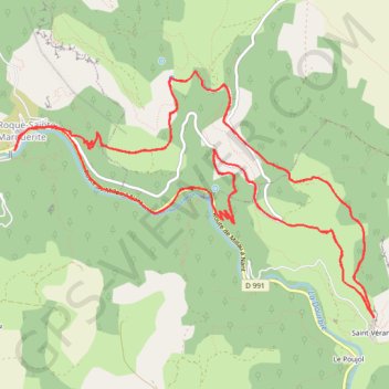 De Montméjean à Saint Véran GPS track, route, trail