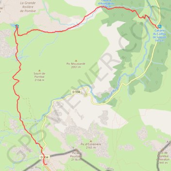 Pombie : refuge et col GPS track, route, trail