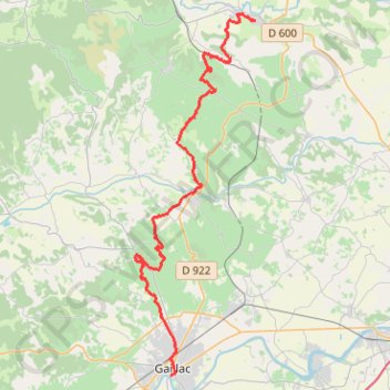 Cordes-Gaoillac GPS track, route, trail