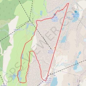 Circuit du Lac de la Fare GPS track, route, trail