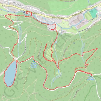 La bresse : lac des corbeaux - col de la vierge GPS track, route, trail