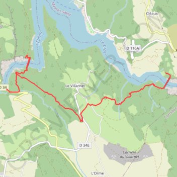 Passerelles himalayennes du Monteynard GPS track, route, trail
