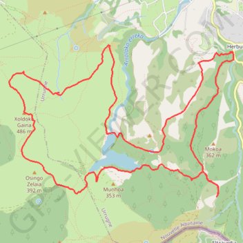 Ibardin - Tour du lac GPS track, route, trail