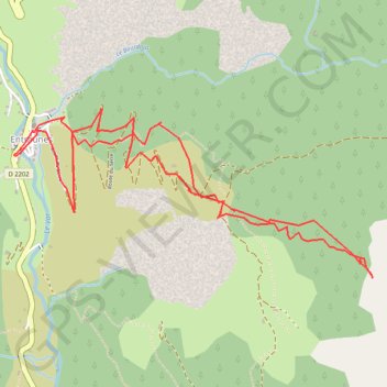 Crête du Serre GPS track, route, trail