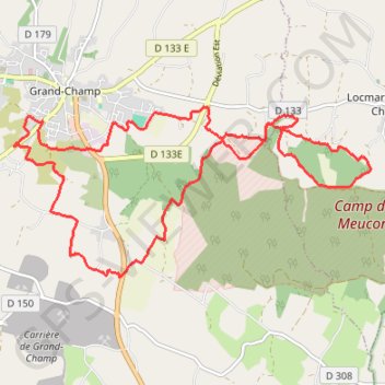 Grand-Champ - Kério GPS track, route, trail