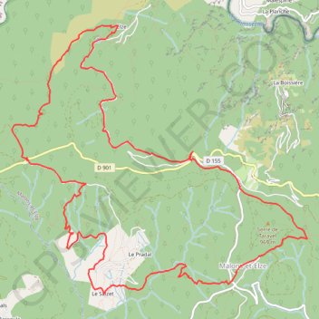 Malons et elze GPS track, route, trail