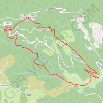 Les Moulins d'Alune GPS track, route, trail