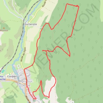 Bligny-sur-Ouche GPS track, route, trail