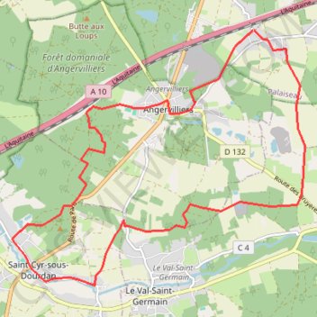 Angervilliers - Saint-Cyr-sous-Dourdan GPS track, route, trail