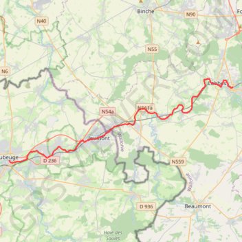 Thuin / Maubeuge GPS track, route, trail