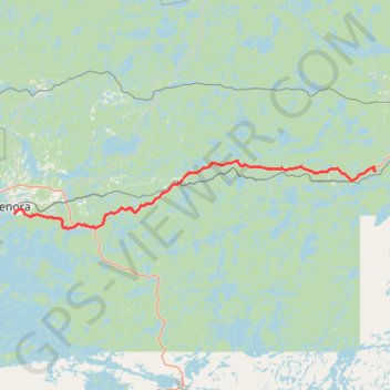 Kenora - Vermilion Bay GPS track, route, trail