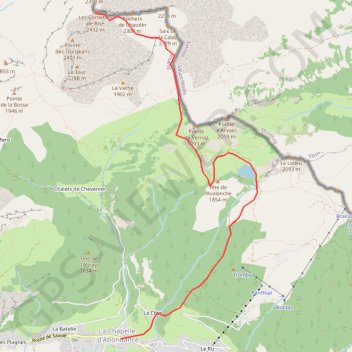 Chapelle - Cornettes de Bise GPS track, route, trail
