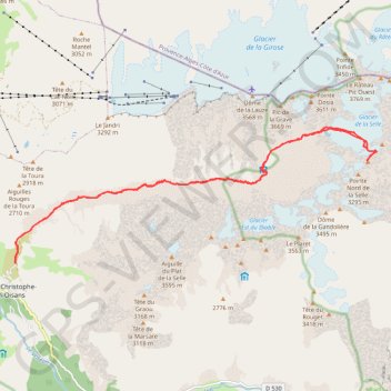 Tête S du Replat GPS track, route, trail