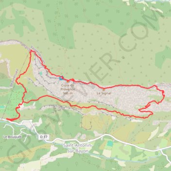 La Sainte Victoire GPS track, route, trail