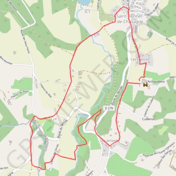 Chavanaise - Petite boucle GPS track, route, trail