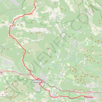 Ginasservis Brignoles GPS track, route, trail