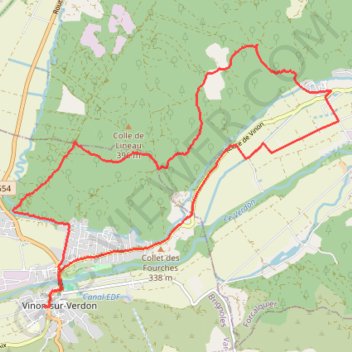 Les Têtes - Vinon-sur-Verdon GPS track, route, trail