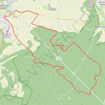 Pays Châtillonais - Circuit des Charbonniers GPS track, route, trail