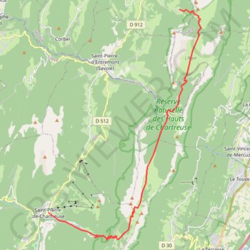 LA PLAGNE SAINT PIERRE GPS track, route, trail